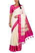 Vasthrlay Kanjivaram Saree Blouse Off White