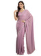 Vasthrlay Pink Border Unstitched Saree