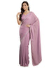 Vasthrlay Pink Border Unstitched Saree