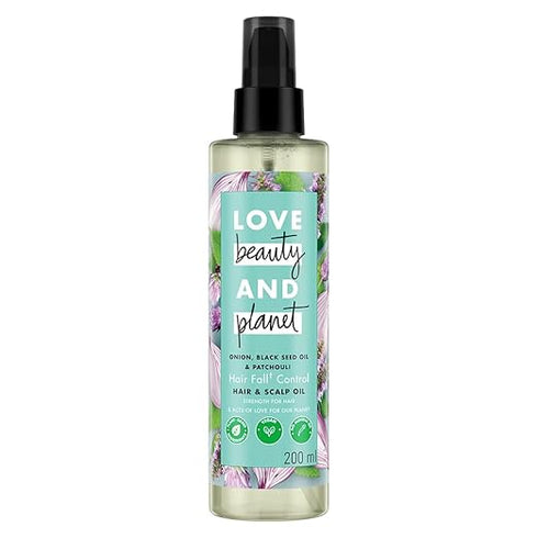 Love Beauty And Planet Onion Black Seed Oil and Patchouli Hair Oil