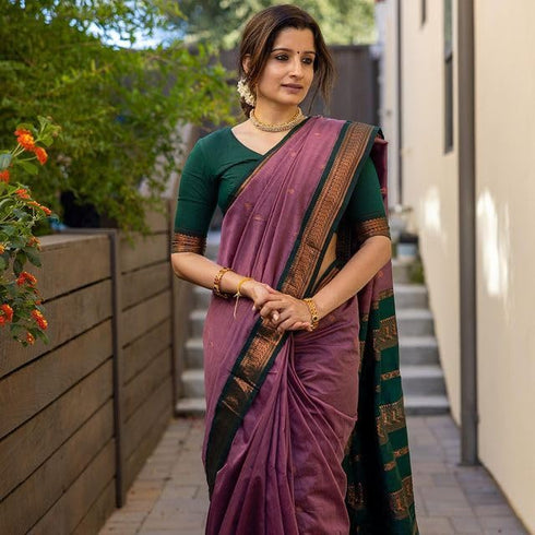 Vasthrlay Kanjivaram Cotton Blouse Ethnic Wear