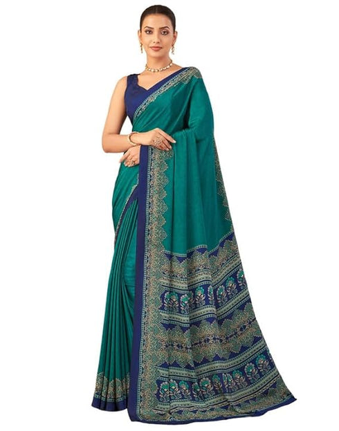 Vasthrlay Womens Printed Unstitched Mauve Saree