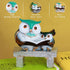 The Earth Store Lucky Book Reading Owls Statue Decorative Art Owls Resin Showpiece Home Decor