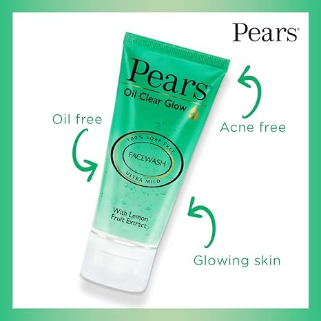 Pears Oil Clear Gentle Ultra Mild Daily Cleansing Facewash