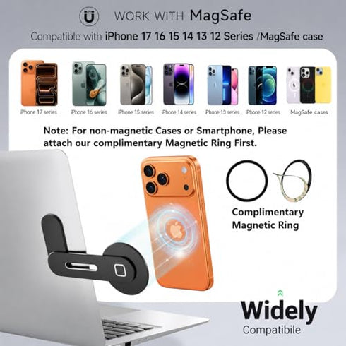 GadgetBite Magnetic Compatible With Magsafe MacBook Mobile Stand for iPhone 16 15 14 13 12 Series