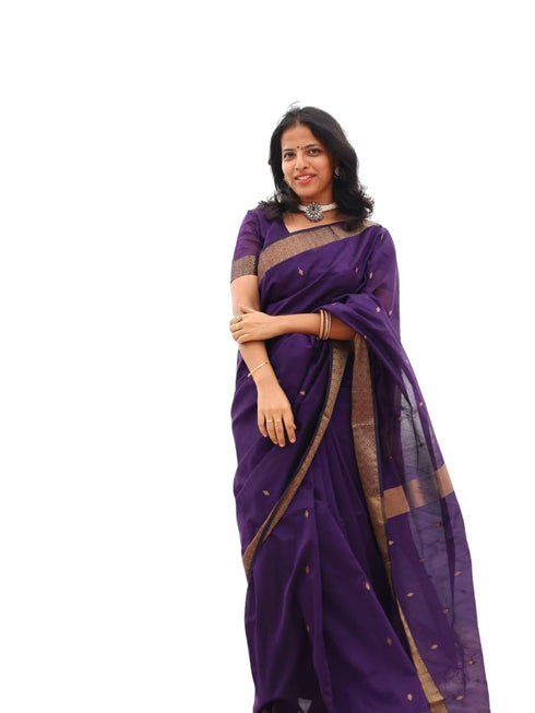 Vasthrlay Lavender Kanjivaram Saree