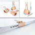 Anup Torda Rose Gold Binder Clips | 19 mm Small Metal Paper Clamps | Pack of 40
