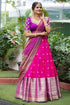 Vasthrlay Embellished Semi Stitched Lehenga Choli Pink Half Saree