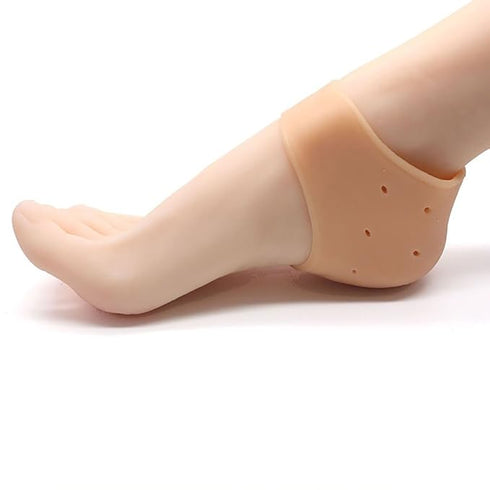 Purastep Silicone Gel Heel Pad Socks for Pain Relief - 1 Pair