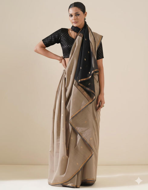 Vasthrlay Banarasi Unstitched Saree