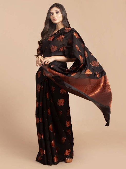 Vasthrlay Banarasi Unstitched Saree