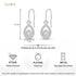 CLARA 925 Sterling Silver Drop Earrings Luna
