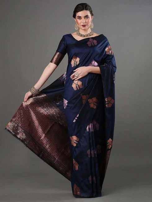 Vasthrlay Kanjivaram Woven Saree
