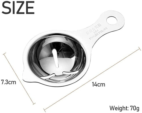 RADHEHUL Stainless Steel Egg Yolk Separator | Egg White Divider | 304 Steel