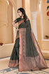 Vasthrlay Banarasi Unstitched Saree