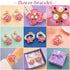 Handcrafted Floral Pearl Bracelet Premium Meenakari Work with Multicolour Stones Pink Pearl Flower Bracelet