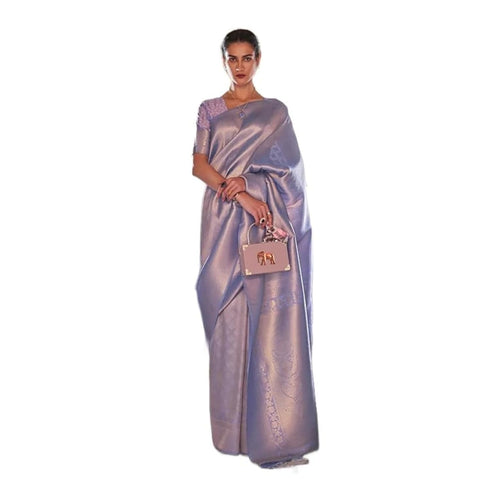 Vasthrlay Kanjivaram Banarasi Festival Unstitched Saree