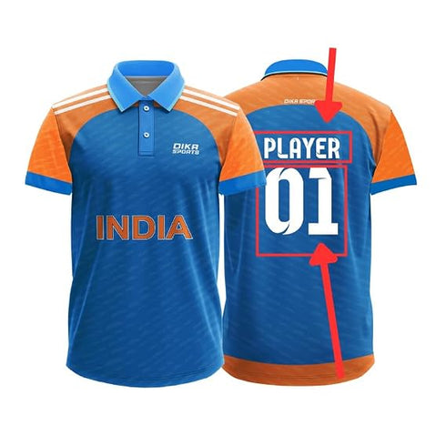 Dika Sports Custom Jerseycricket T-Shirt Breathable Cricket Jersey