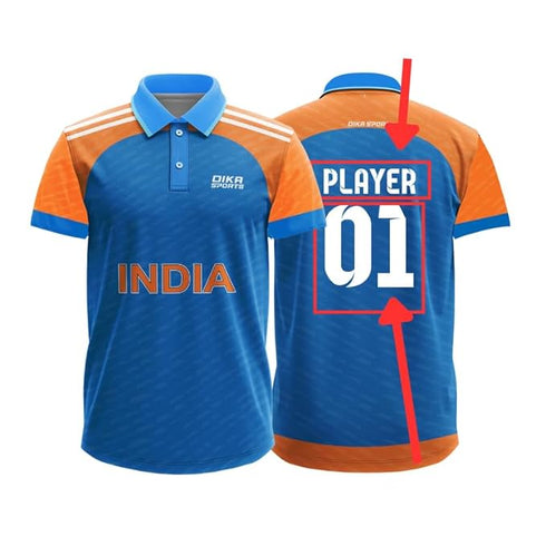 Dika Sports Custom Jerseycricket T-Shirt Breathable Cricket Jersey