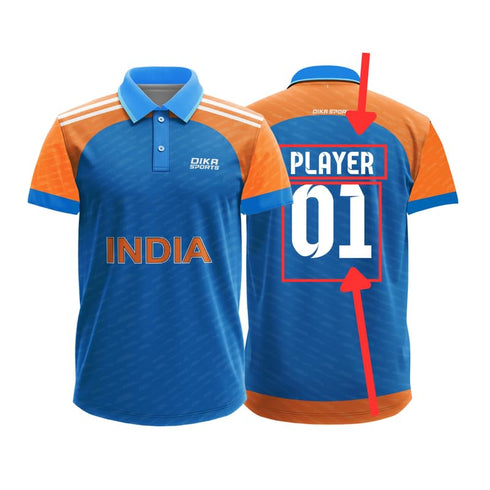 Dika Sports Custom Jerseycricket T-Shirt Breathable Cricket Jersey