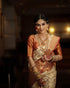 Vasthrlay Orange Kanjivaram Saree