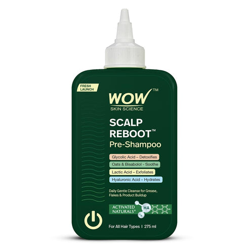 WOW Skin Science Scalp Reboot Pre Shampoo Cleanser Step 0 Gentle Scalp Wash