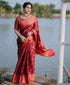 Vasthrlay Maroon Kanjivaram Saree