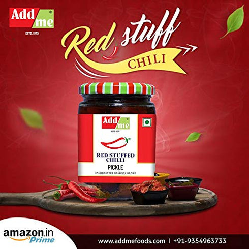 Add Me Red Stuffed Chilli Pickle 500gm