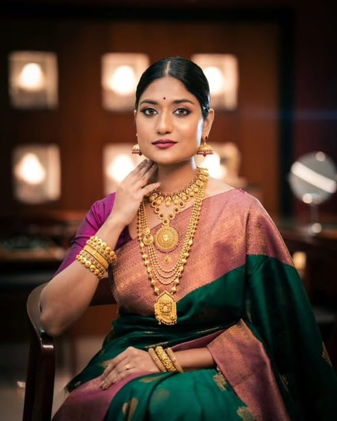 Vasthrlay White Kanjivaram Saree