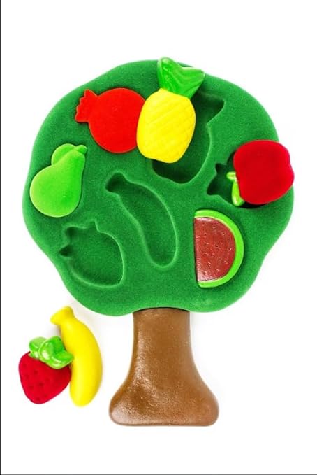 Rubbabu 3D Fruit Shape Sorter Â| Educational Tree Shaped Puzzle With 7 Bright Fruits