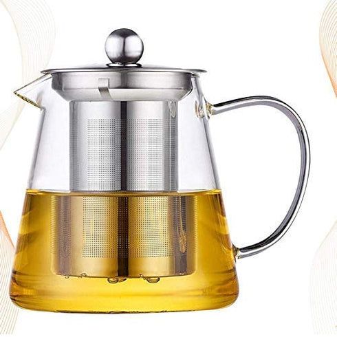 ZROY Enterprise Round Glass Tea Pot(Conical)