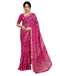 Vasthrlay Chiffon Bandhani Unstitched Yellow Saree
