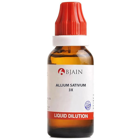 Bjain Allium Sativum 3X Homeopathic Liquid Dilution