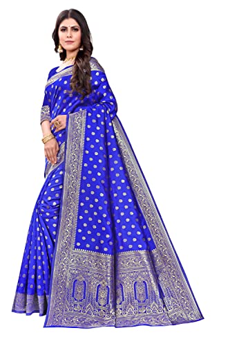 Vasthrlay Banarasi Kanjivaram Wedding Paithani Saree With Blouse Piece