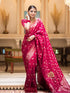 Vasthrlay Banarasi Kanjivaram Wedding Pari 165 Saree With Blouse Piece