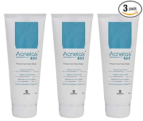 ACNELAK FACE WASH Life Line Medicos Acnelak 4 In 1 Pimple Care Face Wash 100ml