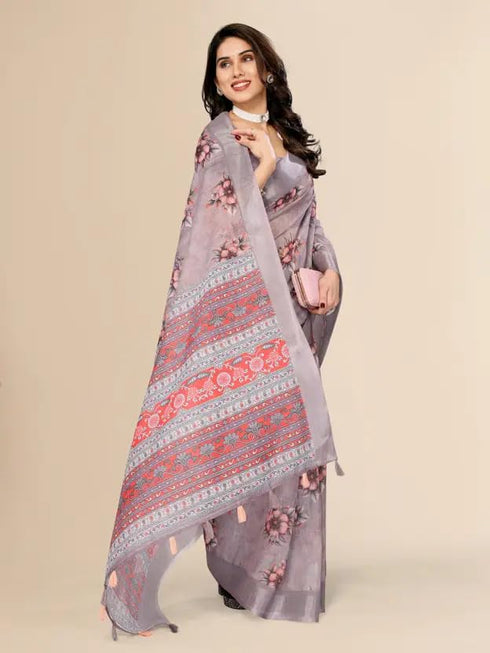 Vasthrlay Banarasi Traditional Unstitched Saree