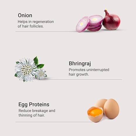 Bombay Shaving Company Onion & Egg Hair Mask, Onion & Bhringraj Hair Oil