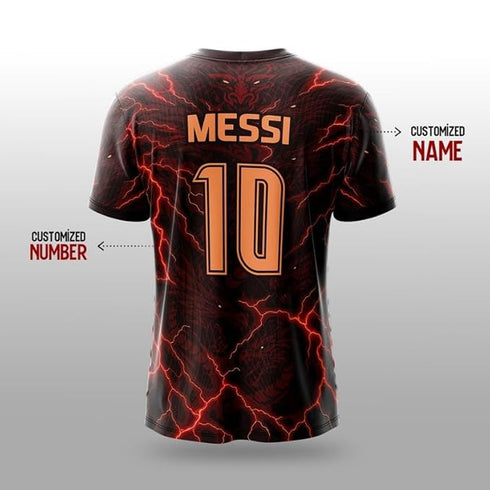 Yourjersey Shaolin Dragon Custom Football Jersey Edition Personalized With Name And Number| Dry-Fit Sportswear For Men| Women & Kids