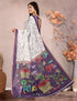 Vasthrlay Women's Cotton Kalamkari Wedding Saree With Blouse Piece