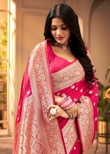 Vasthrlay Kanjivaram Kanchipuram Pari 121 Saree With Blouse Piece