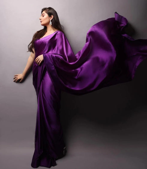 Vasthrlay Maroon Wedding Unstitched Saree