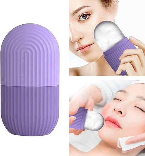 Busaji Enterprise Ice Roller for Face & Eyes | Silicone Ice Facial Massager for Skin Care