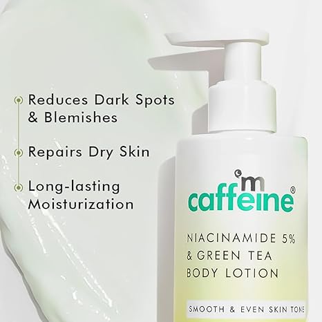 mCaffeine Deep Moisturizing Green Tea & 5% Niacinamide Serum Body Lotion