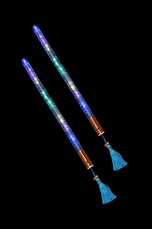 Anshri Light Dandiya Stick | Garba Sticks With Silver Color
