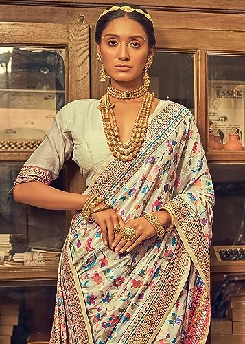 Vasthrlay Banarasi Unstitched Saree