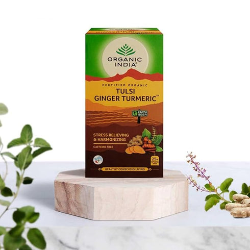 Organic India Tulsi Ginger Turmeric Tea bags