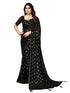 Vasthrlay Georgette Printed Unstitched Maroon Saree