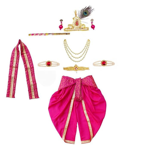 Krishna Dress Janmasthmi Costume for Baby Boy Set of 10