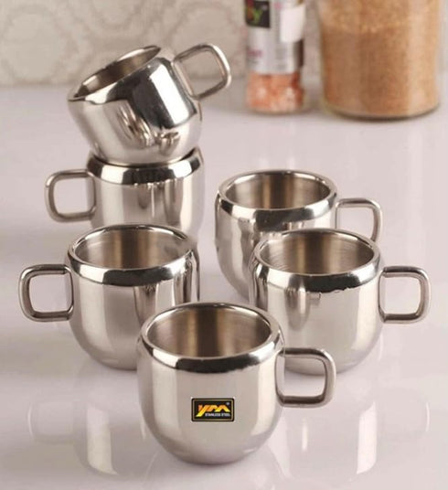 Stainless SteelTea & Coffee Cup | Set of 6